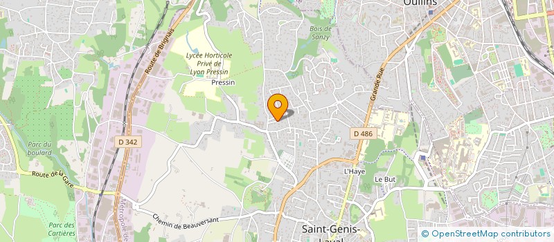 localisation de l'entreprise A2J  SAINT-GENIS-LAVAL