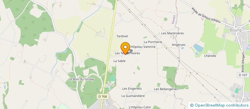 localisation de l'entreprise A2J  FENEU