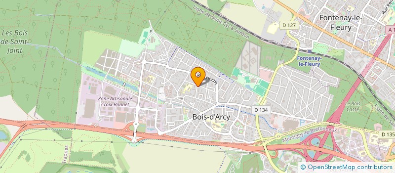 localisation de l'entreprise A2J COURTAGE à BOIS-D'ARCY