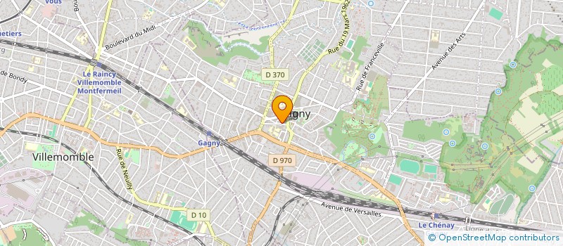 localisation de l'entreprise A2J IMMO CONSEIL à GAGNY