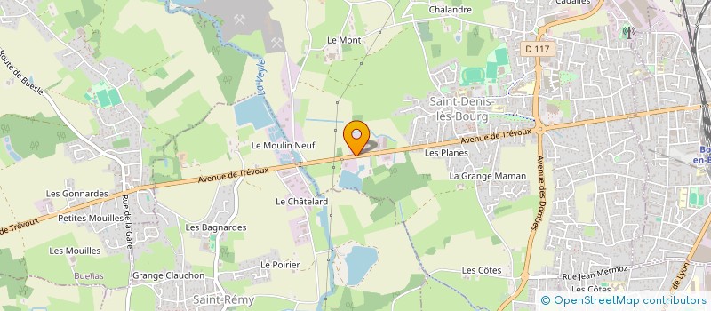 localisation de l'entreprise A2J INVEST à SAINT-DENIS-LES-BOURG