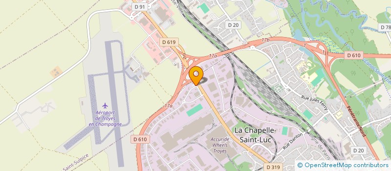 localisation de l'entreprise A2JL SARL à LA CHAPELLE-SAINT-LUC