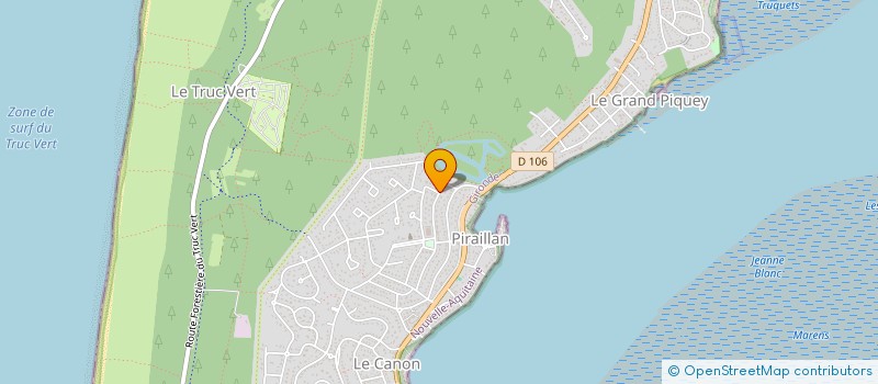 localisation de l'entreprise A2JVS à LEGE-CAP-FERRET
