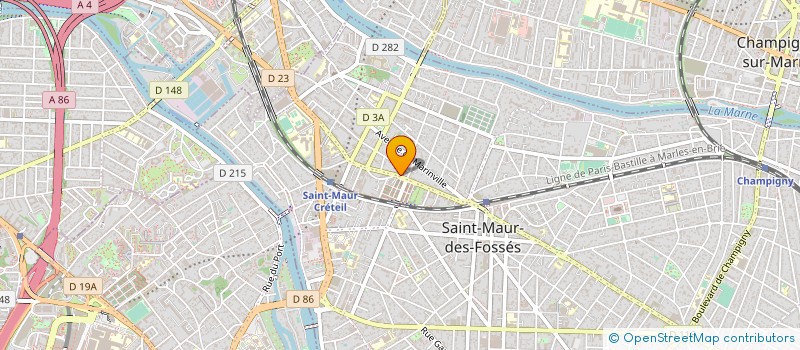 localisation de l'entreprise A2K BATIMENT ET SERVICES à SAINT-MAUR-DES-FOSSES