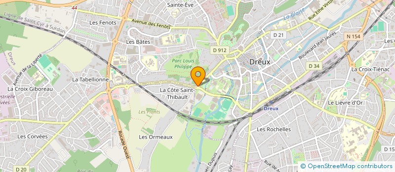 localisation de l'entreprise A2K INFORMATIQUE à DREUX