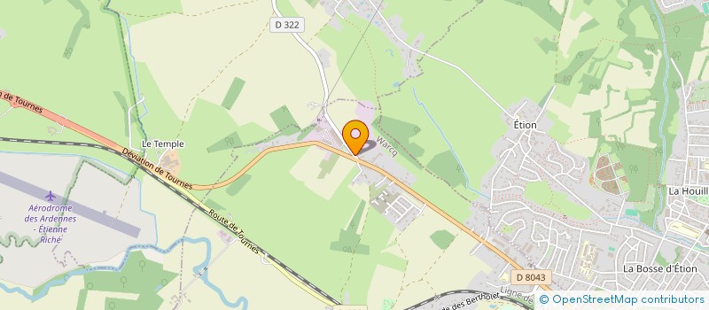 localisation de l'entreprise A2K TAXI  WARCQ