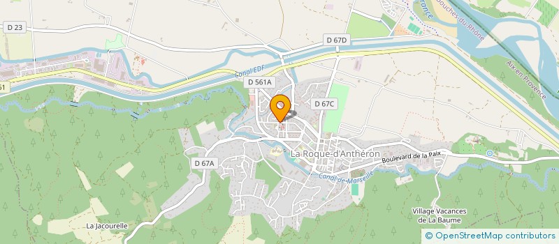 localisation de l'entreprise A2K TRANS  LA ROQUE-D'ANTHERON