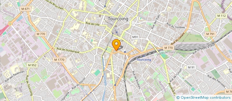 localisation de l'entreprise A2K TRANSPORTS  ROUBAIX