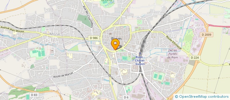 localisation de l'entreprise A2L  RIOM