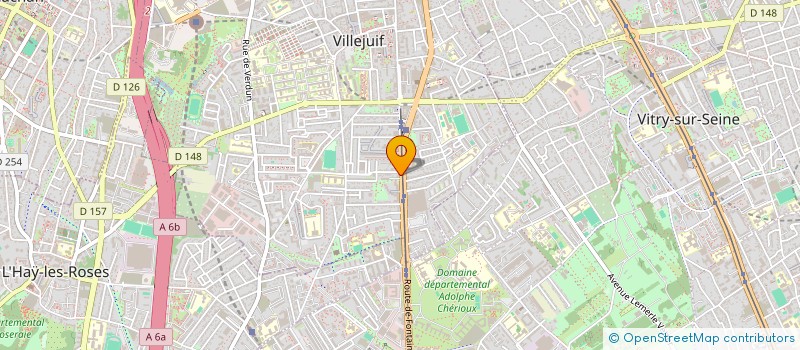 localisation de l'entreprise A2L  VILLEJUIF