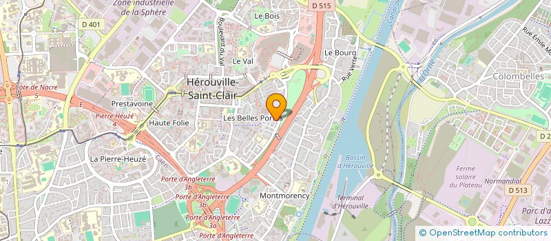 localisation de l'entreprise A2L  HEROUVILLE SAINT CLAIR