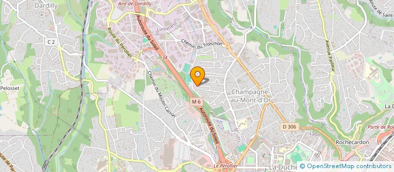 localisation de l'entreprise A2L à CHAMPAGNE-AU-MONT-D'OR