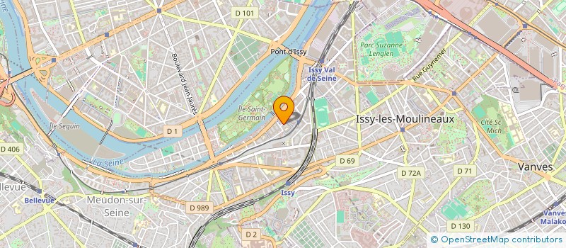localisation de l'entreprise A2L CONSULTING à ISSY-LES-MOULINEAUX