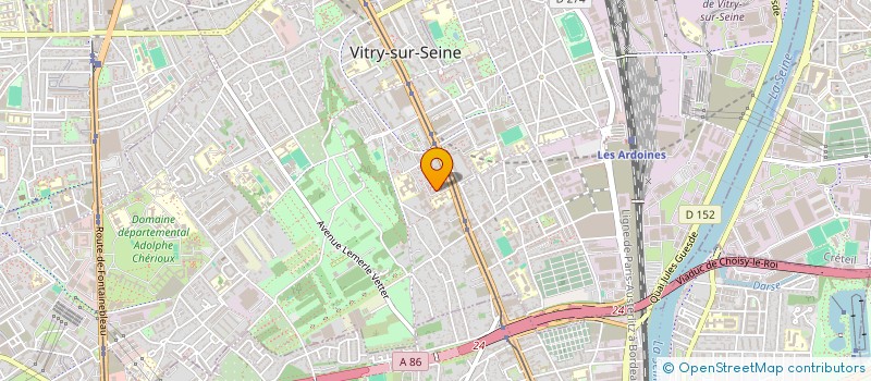 localisation de l'entreprise A2L FOOD à VITRY-SUR-SEINE