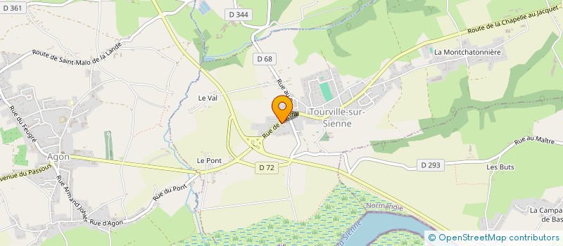 localisation de l'entreprise A2L IMMO  TOURVILLE-SUR-SIENNE