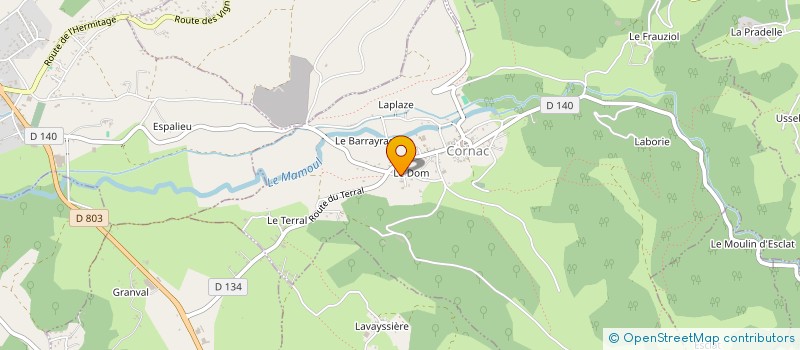 localisation de l'entreprise A2L IMMOBILIER  CORNAC