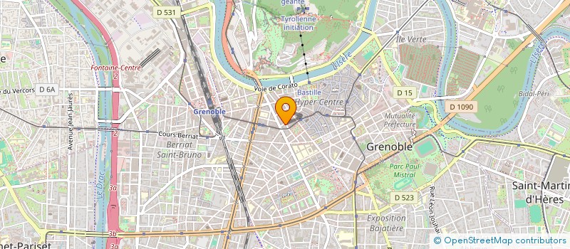 localisation de l'entreprise A2L IMMOBILIER à GRENOBLE