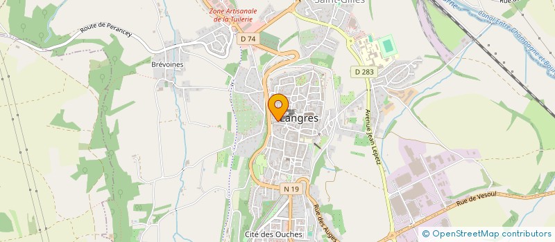 localisation de l'entreprise A2L STRATEGIE à LANGRES