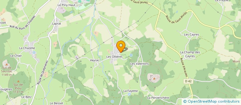 localisation de l'entreprise A2LINA  YSSINGEAUX