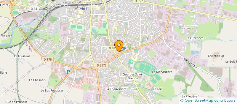 localisation de l'entreprise A2LT  VITRE