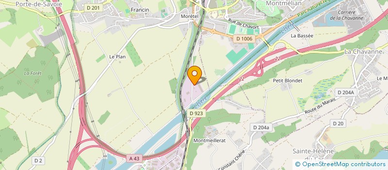 localisation de l'entreprise A2M à PORTE-DE-SAVOIE