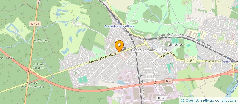localisation de l'entreprise A2M à GRETZ-ARMAINVILLIERS