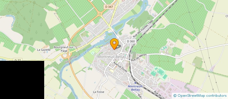 localisation de l'entreprise A2M  MONTREUIL-BELLAY