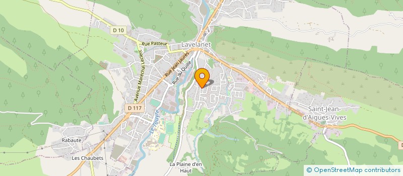 localisation de l'entreprise A2M à LAVELANET