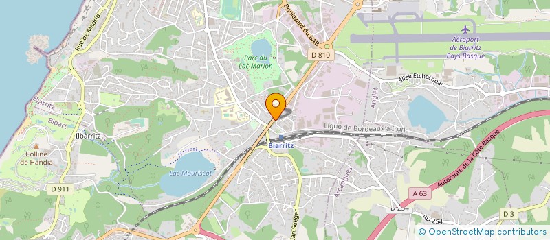 localisation de l'entreprise A2M à BIARRITZ