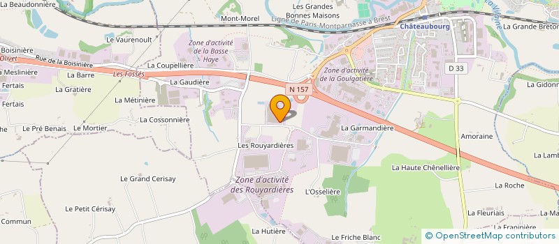 localisation de l'entreprise A2M à CHATEAUBOURG