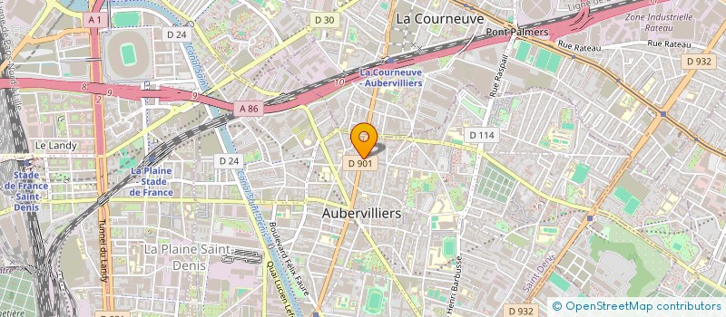 localisation de l'entreprise A2M  AUBERVILLIERS