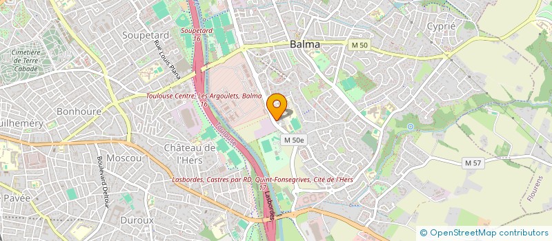 localisation de l'entreprise A2M à BALMA