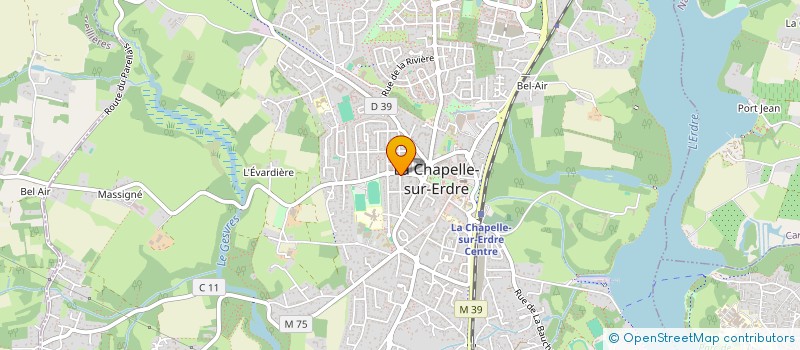 localisation de l'entreprise A2M à LA CHAPELLE-SUR-ERDRE
