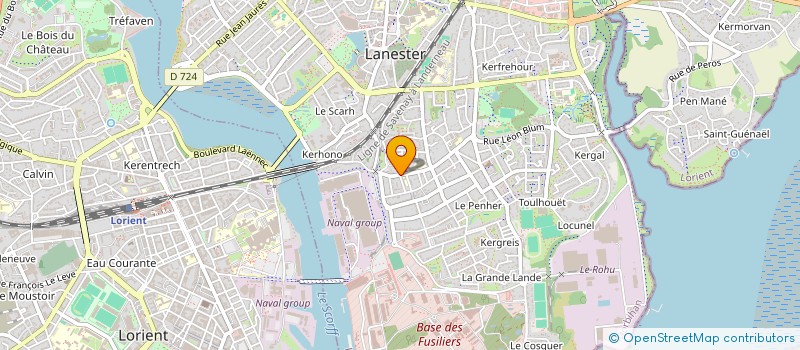 localisation de l'entreprise A2M  LANESTER