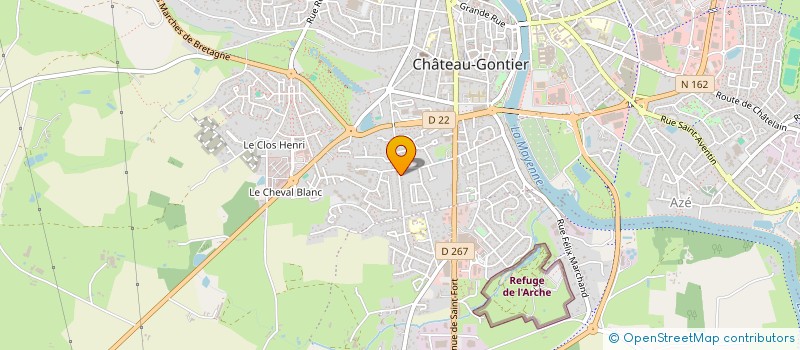 localisation de l'entreprise A2M  CHATEAU-GONTIER-SUR-MAYENNE