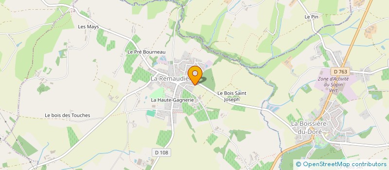 localisation de l'entreprise A2M  LA REMAUDIERE