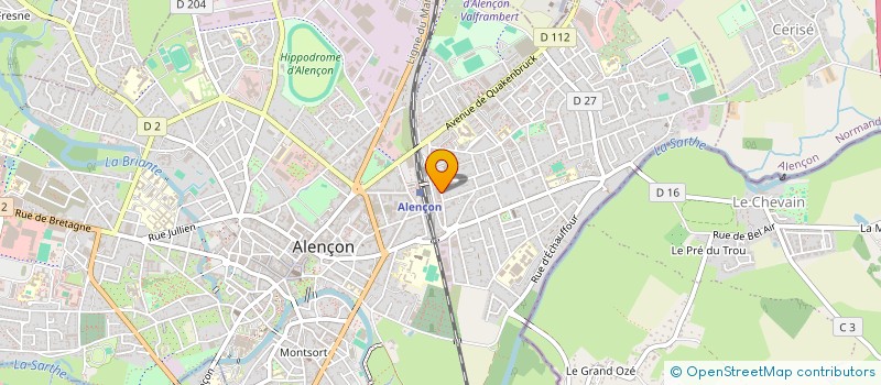 localisation de l'entreprise A2M AGENCEMENT à ALENCON
