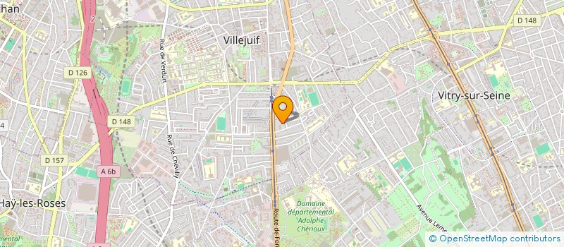 localisation de l'entreprise A2M BATIMENT à VILLEJUIF