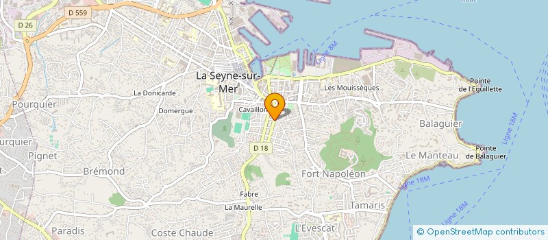 localisation de l'entreprise A2M BURO à LA SEYNE-SUR-MER