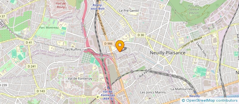 localisation de l'entreprise A2M CALO à ROSNY-SOUS-BOIS