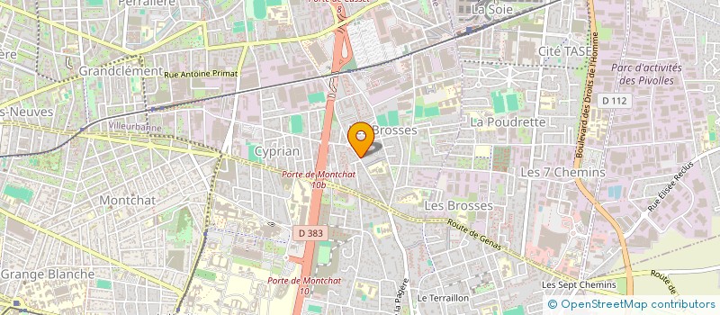 localisation de l'entreprise A2M CONGRES à VILLEURBANNE