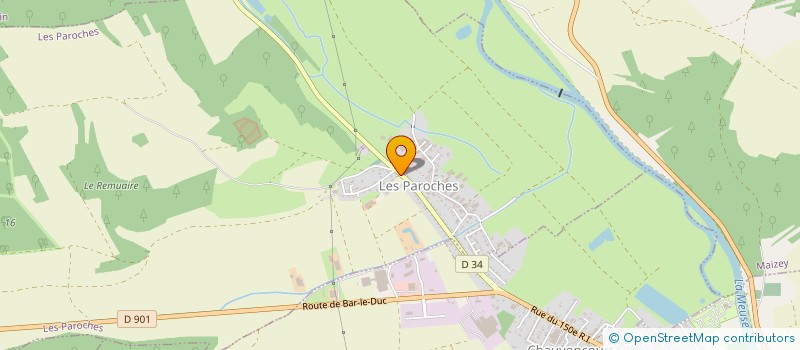 localisation de l'entreprise A2M DES TILLEULS à LES PAROCHES