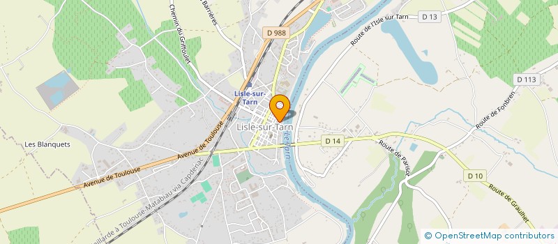 localisation de l'entreprise A2M IMMO  LISLE-SUR-TARN