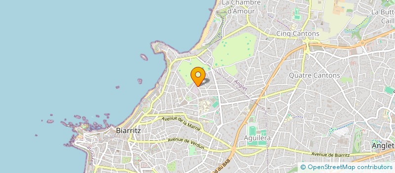 localisation de l'entreprise A2M IMMOBILIER COTE BASQUE à BIARRITZ