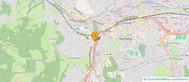 localisation de l'entreprise A2M INDUSTRIE  FRAISSES