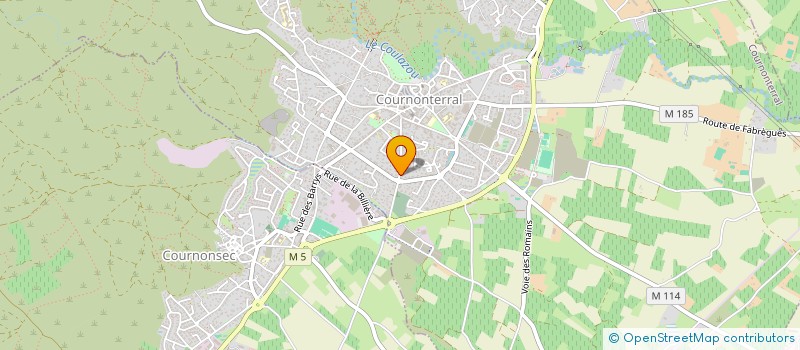 localisation de l'entreprise A2M INFORMATIQUE  COURNONTERRAL