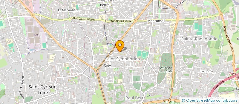 localisation de l'entreprise A2M PRESTA  TOURS