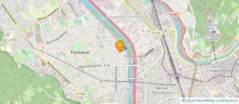 localisation de l'entreprise A2M PRODUCTION  FONTAINE