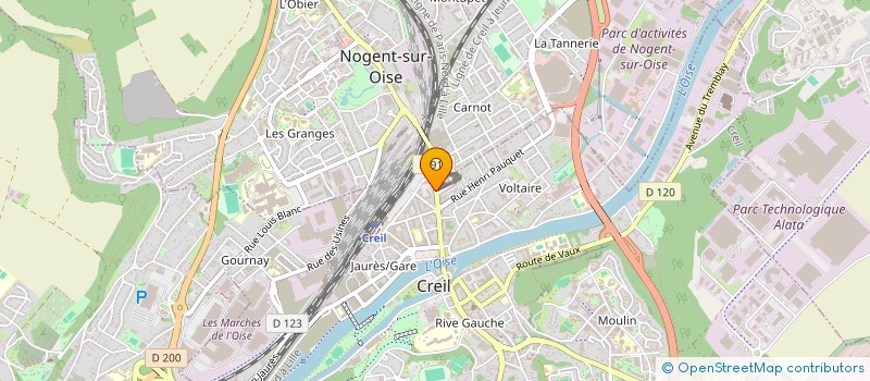 localisation de l'entreprise A2M SERVICES à CREIL