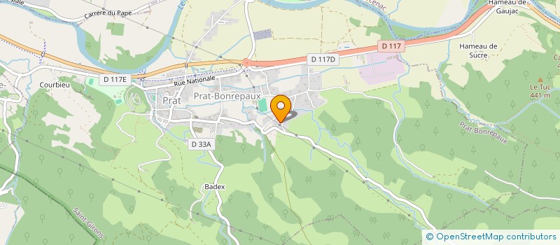 localisation de l'entreprise A2M SERVICES à PRAT-BONREPAUX